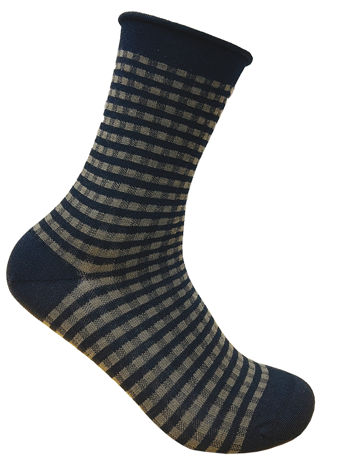 Women's Merino Crew Small Gingham