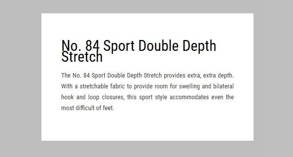 No.84 Double Depth Sport Stretch Men's